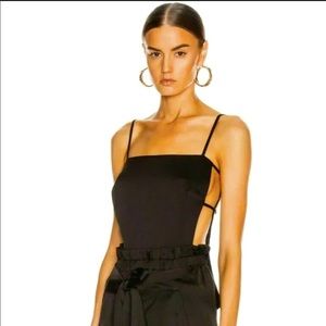 Cult Gaia Simone cutout cage satin top NWT $298